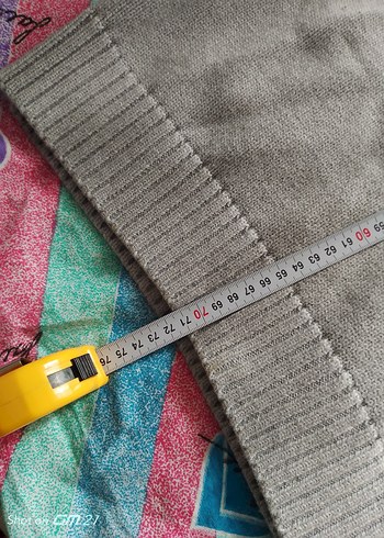 Gri Erkek Triko Kapüşonlu Kazak - Görsel 7