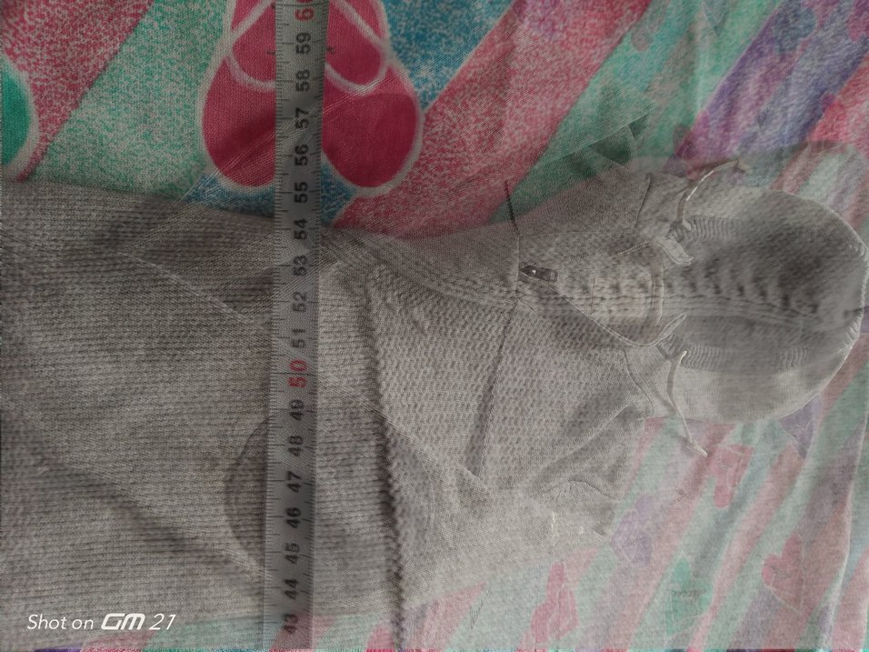 Gri Erkek Triko Kapüşonlu Kazak - Görsel 3