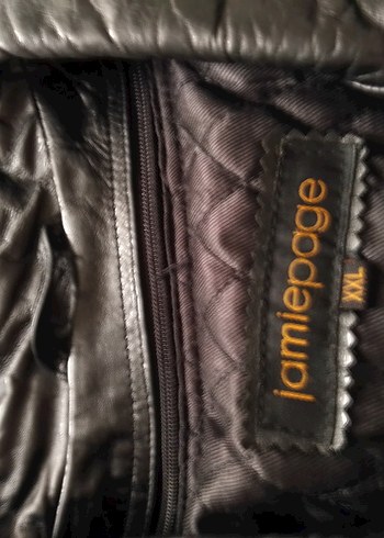 Siyah Deri mont XXL beden - Görsel 14