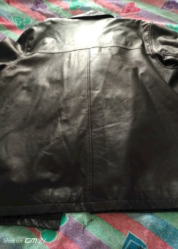 Siyah Deri mont XXL beden - Görsel 7