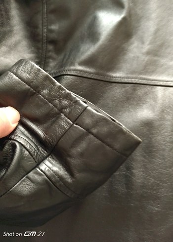 Siyah Deri mont XXL beden - Görsel 6