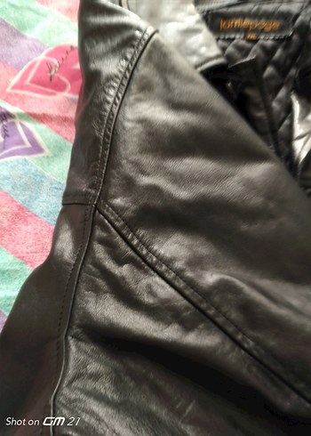 Siyah Deri mont XXL beden - Görsel 16