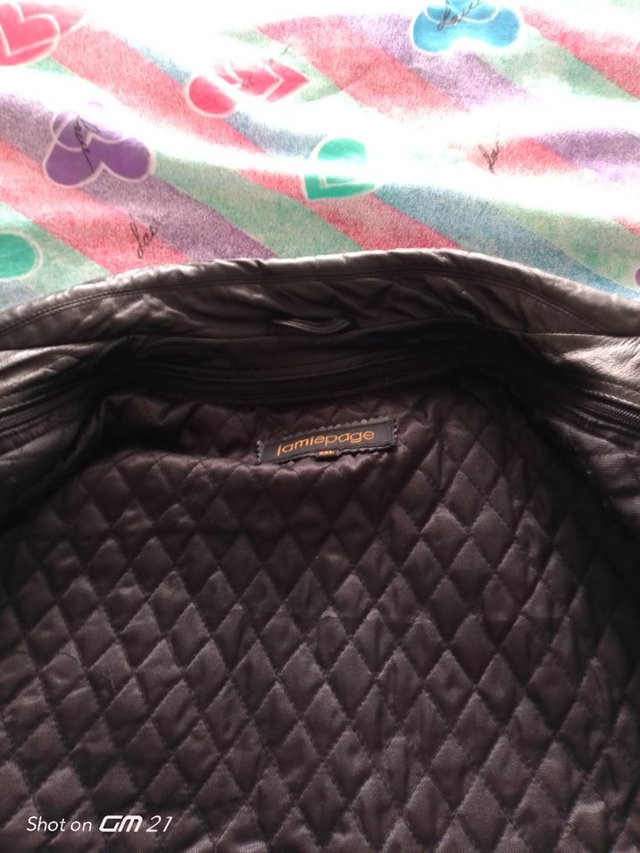 Siyah Deri mont XXL beden - Görsel 3