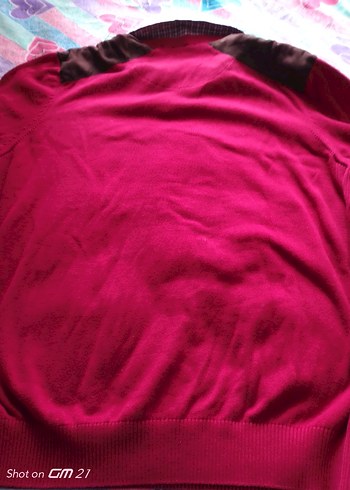 Uzun Kollu Bordo Erkek Gömlek - Görsel 6