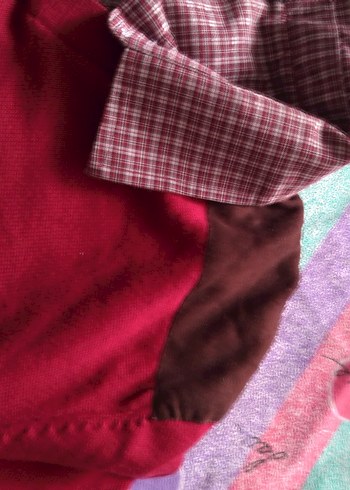 Uzun Kollu Bordo Erkek Gömlek - Görsel 8