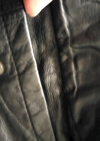 Deri Siyah hakiki mont yurtdışından gelme - Görsel 14