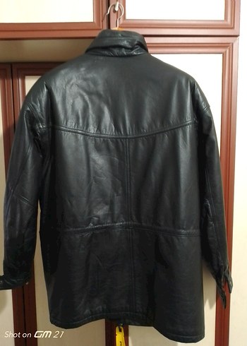 Deri Siyah hakiki mont yurtdışından gelme - Görsel 2