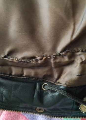 Deri Siyah hakiki mont yurtdışından gelme - Görsel 7