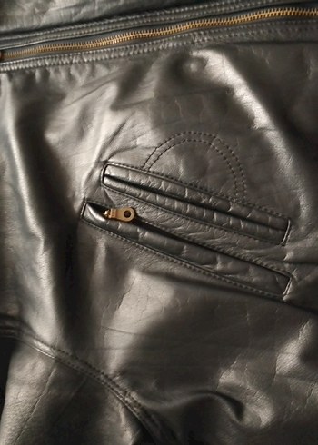 Deri Siyah hakiki mont yurtdışından gelme - Görsel 10