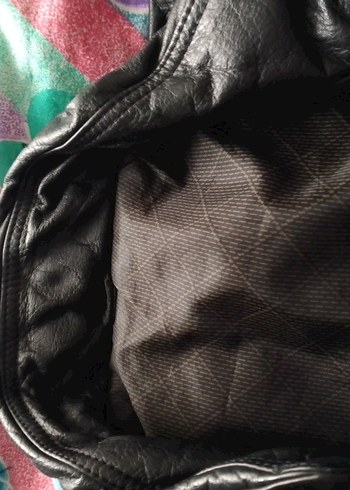 Deri Siyah hakiki mont yurtdışından gelme - Görsel 12