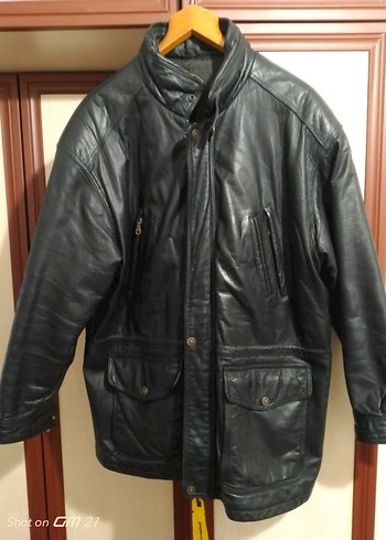 Deri Siyah hakiki mont yurtdışından gelme - Görsel 15