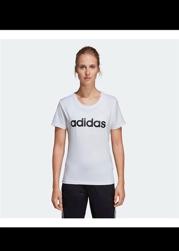 adidas Beyaz Kadın Kısa Kollu Tişört - Görsel 2