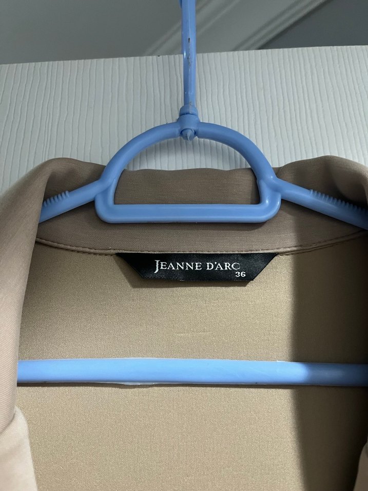 Bej Düğmeli Kadın Blazer Ceket - Görsel 4