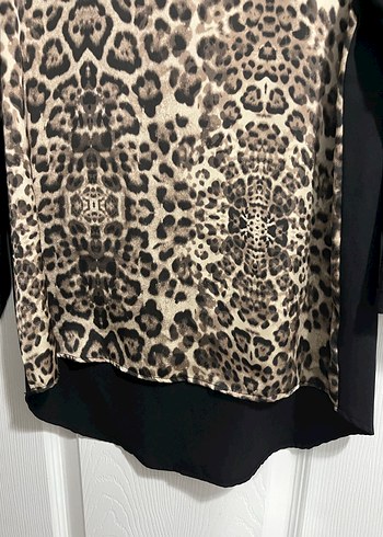 Kadın Leopar Desenli bluz - Görsel 5