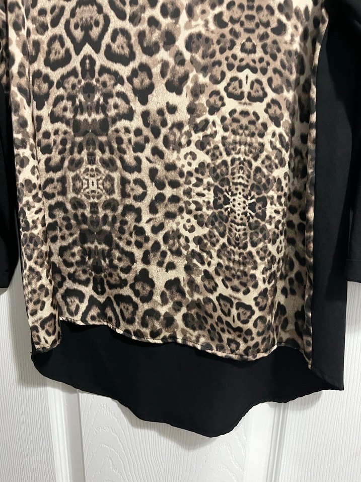Kadın Leopar Desenli bluz - Görsel 5
