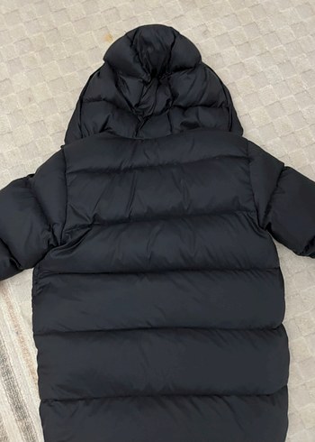 Düğmeli Siyah erkek çocuk mont - Görsel 5