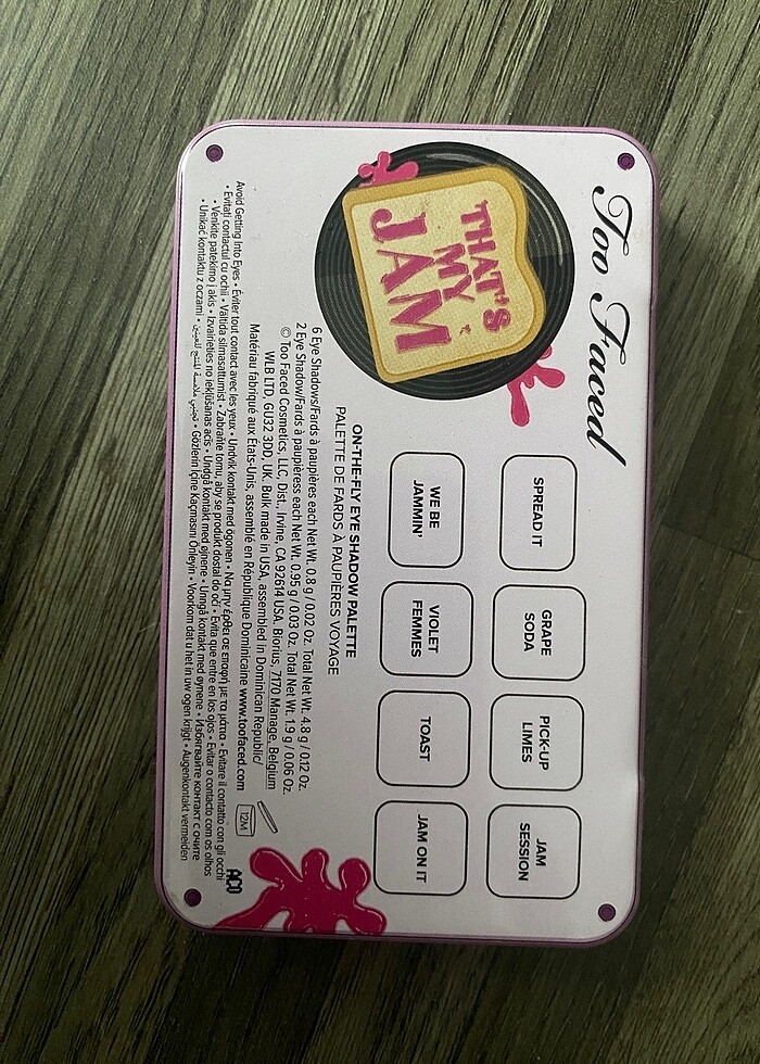 Too Faced That's My Jam Far Paleti - Görsel 2