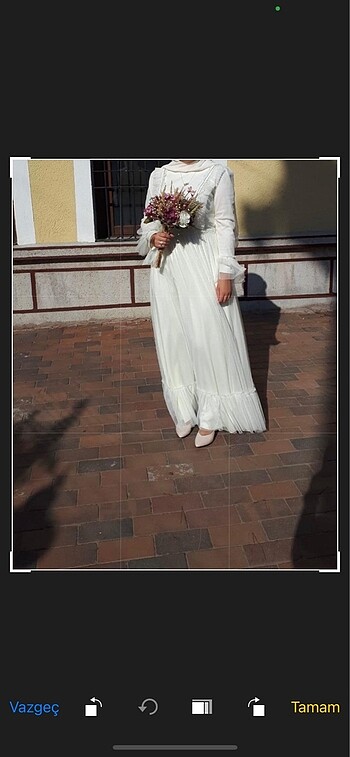 Zara Nikah elbisesi krem