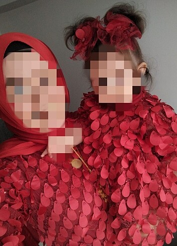 xxl Beden kırmızı Renk ABİYE
