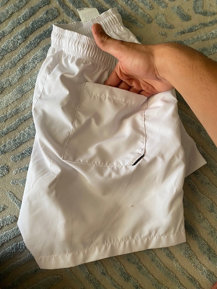 Beyaz HUGO Baskılı Erkek Şort Mayo ORJİNAL - Görsel 3