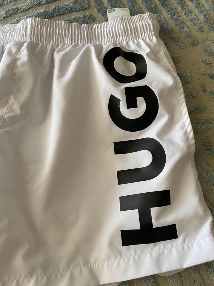 HUGO Beyaz Erkek Mini Şort ORJİNAL - Görsel 3