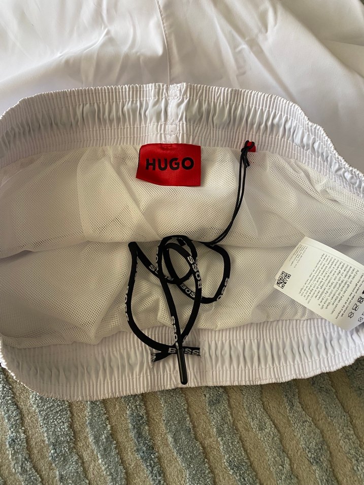 HUGO Beyaz Erkek Mini Şort ORJİNAL - Görsel 5