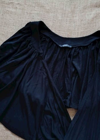 universal Beden Siyah Drapeli bolero