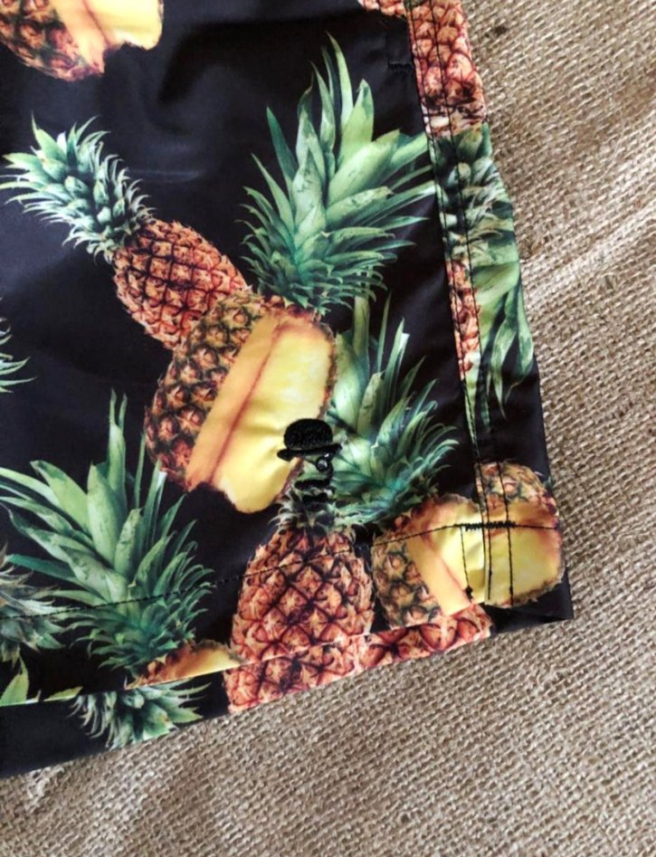 Renkli Ananas Desenli Unisex Şort - Görsel 4