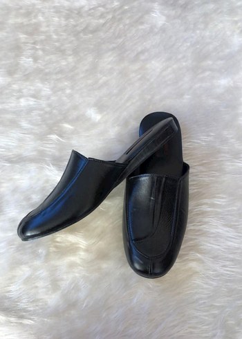 Erkek Siyah Minimalist Ev Terliği - Görsel 3