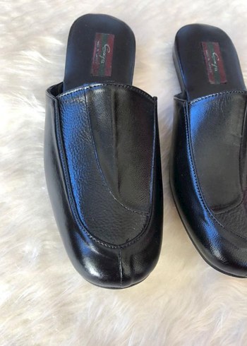 Erkek Siyah Minimalist Ev Terliği - Görsel 2