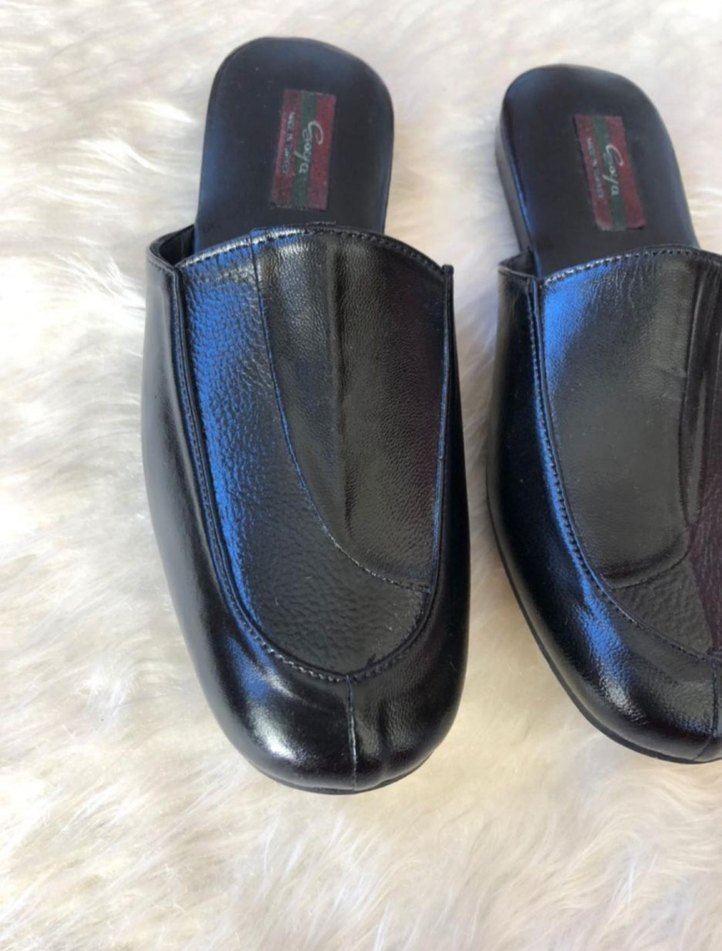 Erkek Siyah Minimalist Ev Terliği - Görsel 2