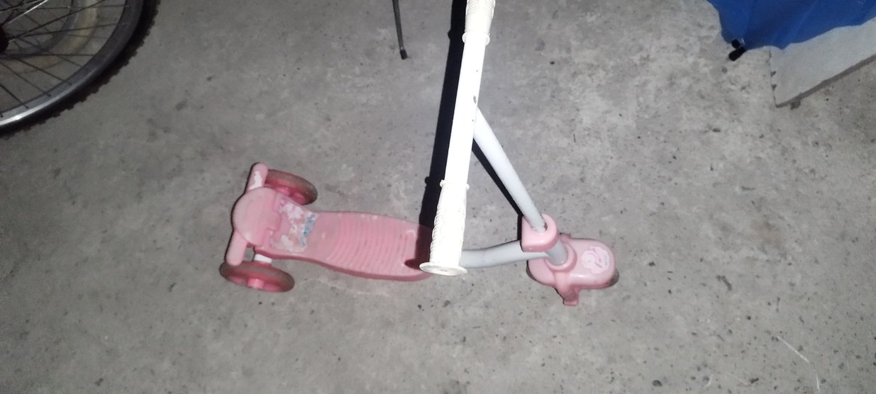 Pastel Pembe Çocuk Scooterı - Görsel 2