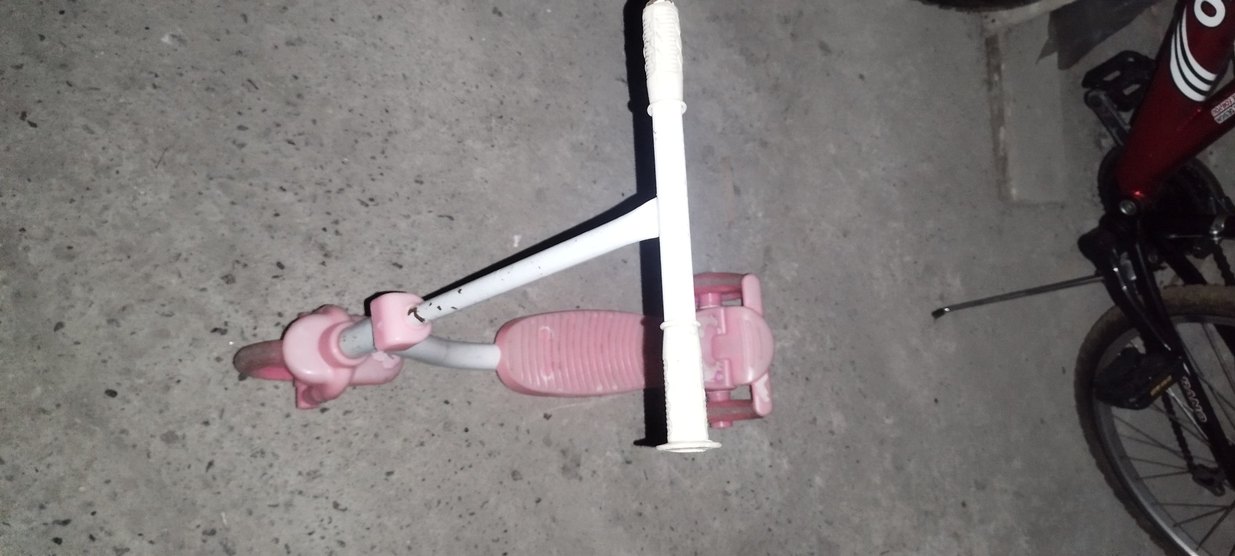 Pastel Pembe Çocuk Scooterı - Görsel 4