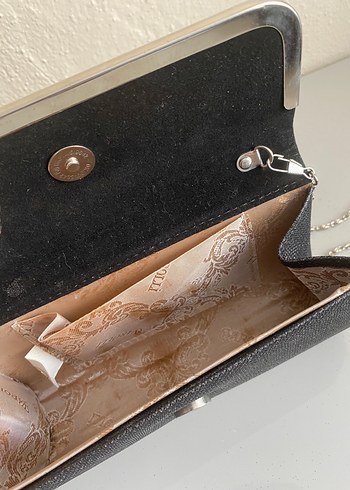 Siyah Modern Klasik Tokalı Kadın Portföy Çanta - Görsel 2