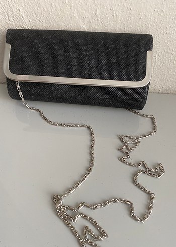 Siyah Modern Klasik Tokalı Kadın Portföy Çanta - Görsel 4