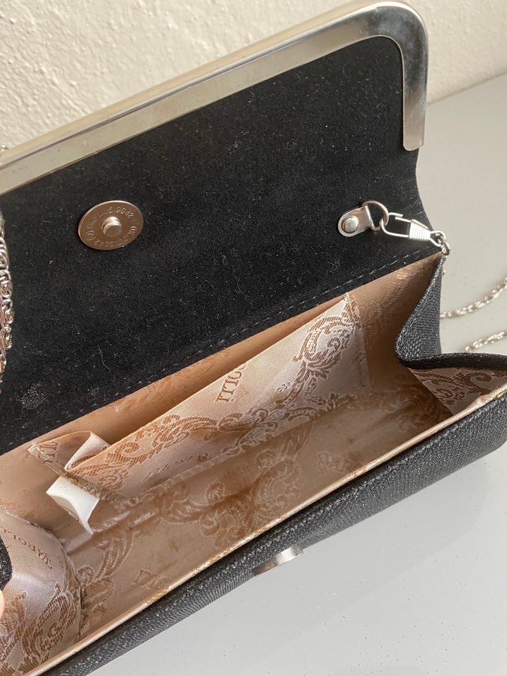 Siyah Modern Klasik Tokalı Kadın Portföy Çanta - Görsel 2