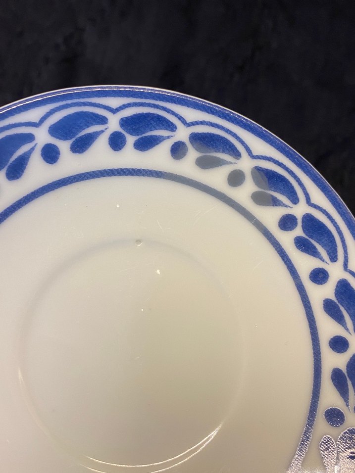 Mavi Desenli Porselen Fincan Takımı - Görsel 4