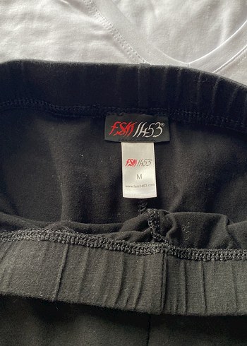 Siyah Kemerli dantel detaylı Kadın  Tayt - Görsel 3