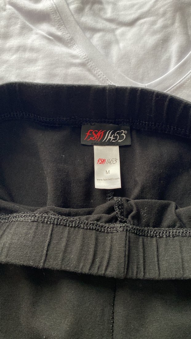 Siyah Kemerli dantel detaylı Kadın  Tayt - Görsel 3