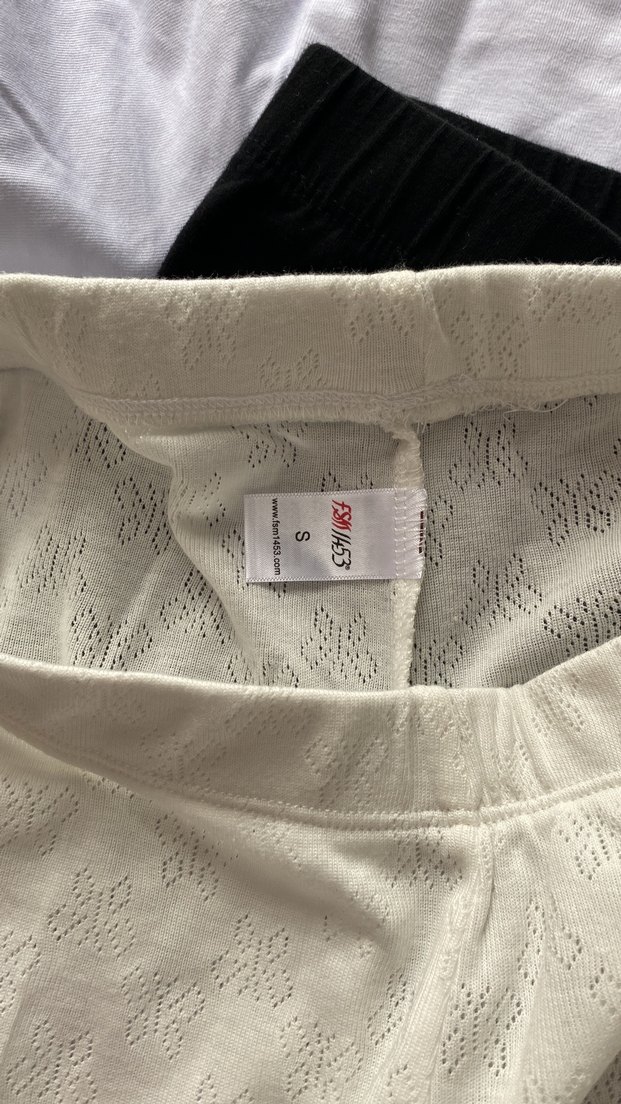 Beyaz Nakışlı dantel detaylı tayt - Görsel 4