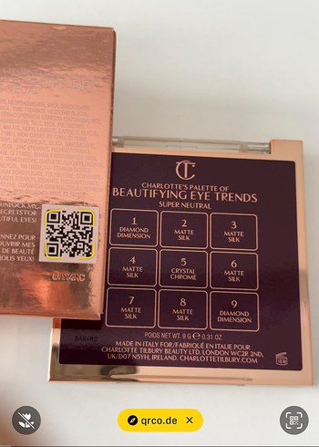 Sephora Charlotte Tilbury Far paleti
