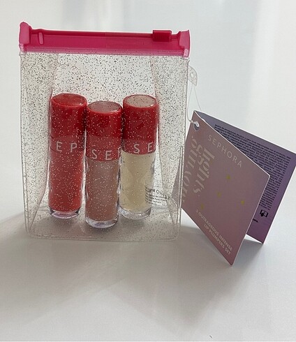 Beden Renk Sephora outrageous intense lip gloss seti