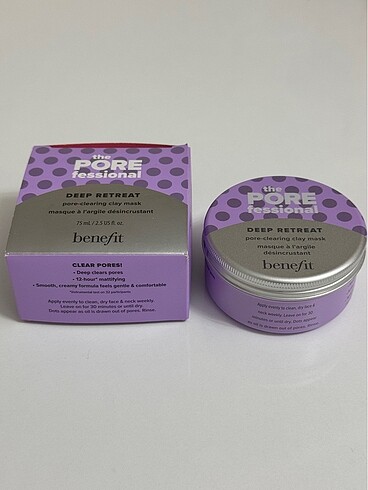 Benefit pore fessional deep retreat kil maskesi 75 ml