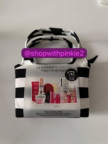 Beden Sephora favorites Whats in my bag set