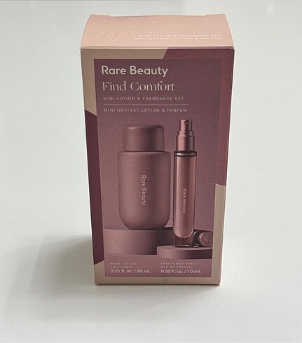 Beden Rare Beauty find comfort mini losyon ve parfüm seti