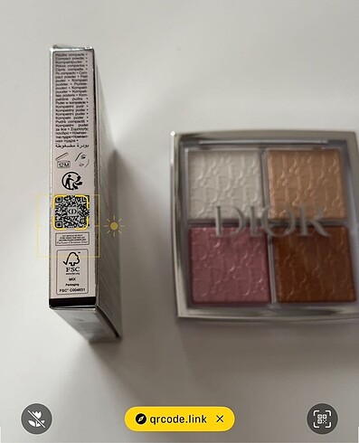  Beden Renk Dior glow face palette 001 universal