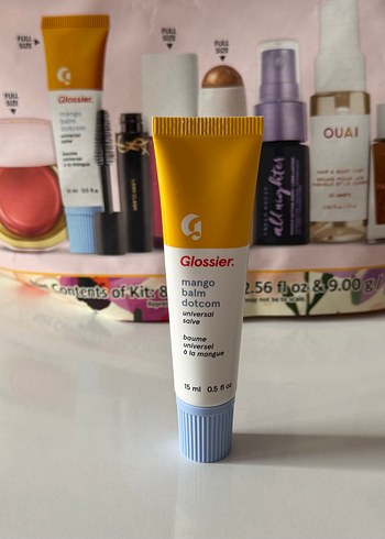 Beden Glossier Mango Balm Dotcom lip balm