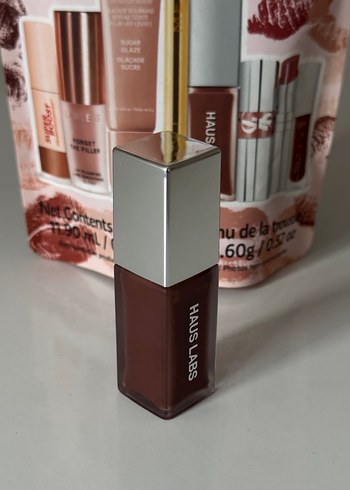  Beden Renk Haus labs lip glaze gloss cocoa