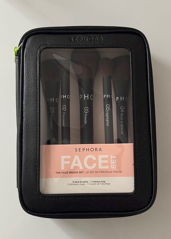 Sephora çantalı makyaj fırçası seti