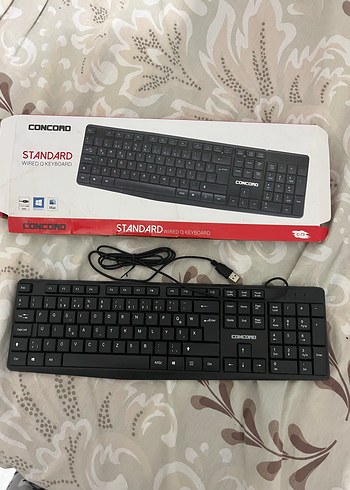 Concord Siyah Standart Kablolu Klavye - Görsel 3